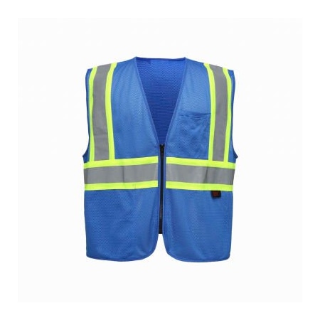 Gss Safety GSS Safety Enhanced Visibility Multi-Color Vest-Blue-4XL/5XL 3133-4XL/5XL